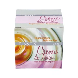 Plantis Crema de Nácar y Rosa Mosqueta 50 ml - Regenerante y Reparadora para Piel Dañada y Decoloreada