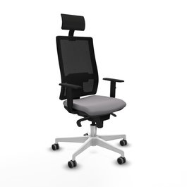 PIQUERAS Y CRESPO Silla de oficina Horna Gris con mecanismo Sincro