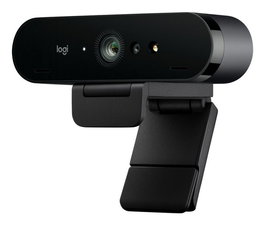 Logitech Brio 4K Webcam 4K UHD, HDR, USB-A, Campo de Visión 90°/78°/65°, para Reuniones Profesionales