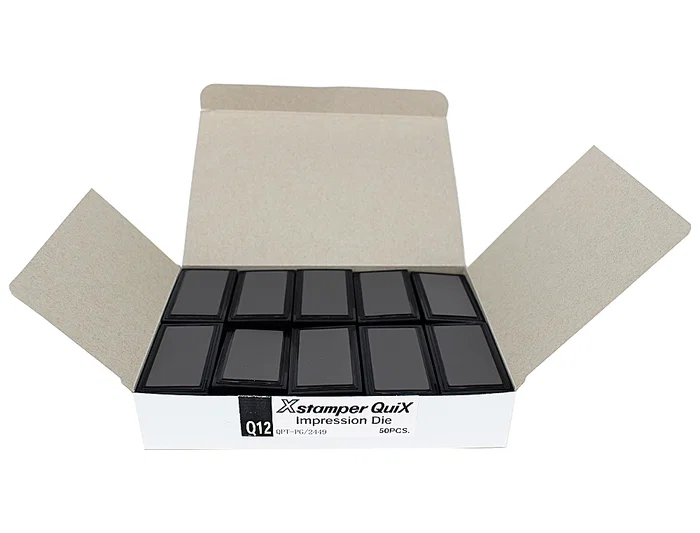 X'stamper Almohadilla para Sello Quix Q-12 Consumible Máquina Sellos 10x145x105 mm X'stamper Almohadilla para Sello Quix Q-12 Consumible Máquina Sellos 10x145x105 mm