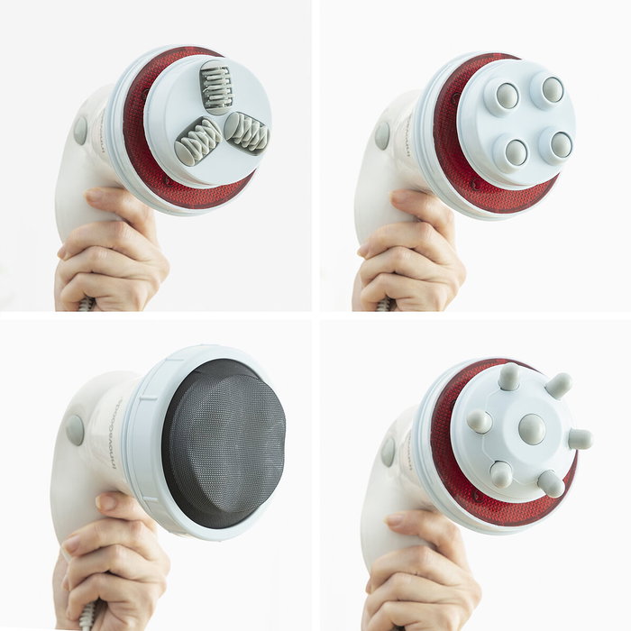 Pack Masajeador Anticelulítico Vibratorio con Infrarrojos 5 en 1 y Loción Corporal Reafirmante InnovaGoods