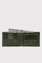 Zoozie Bags Cartera Hombre Verde Piel Auténtica 11cm x 2cm x 8.5cm
