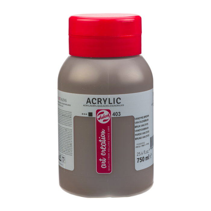 Talens Art Creation Pintura Acrílica Pardo Van Dyck 403 de 750 ml Talens Art Creation Pintura Acrílica Pardo Van Dyck 403 de 750 ml