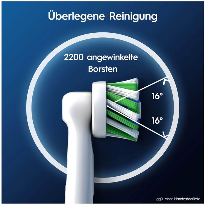 Oral-B CrossAction Pro Cabezales de Repuesto 4uds Blanco