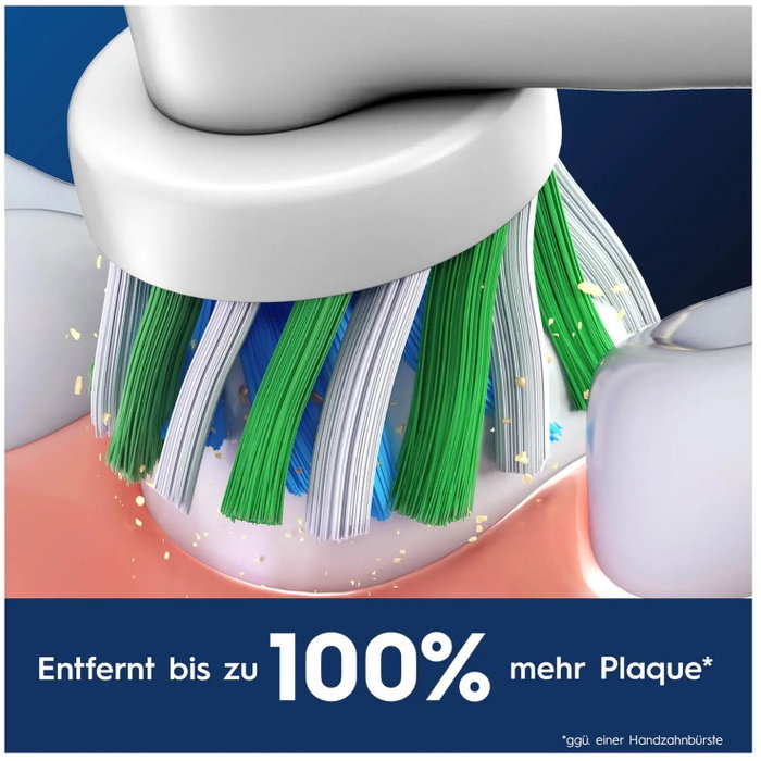 Oral-B CrossAction Pro Cabezales de Repuesto 4uds Blanco