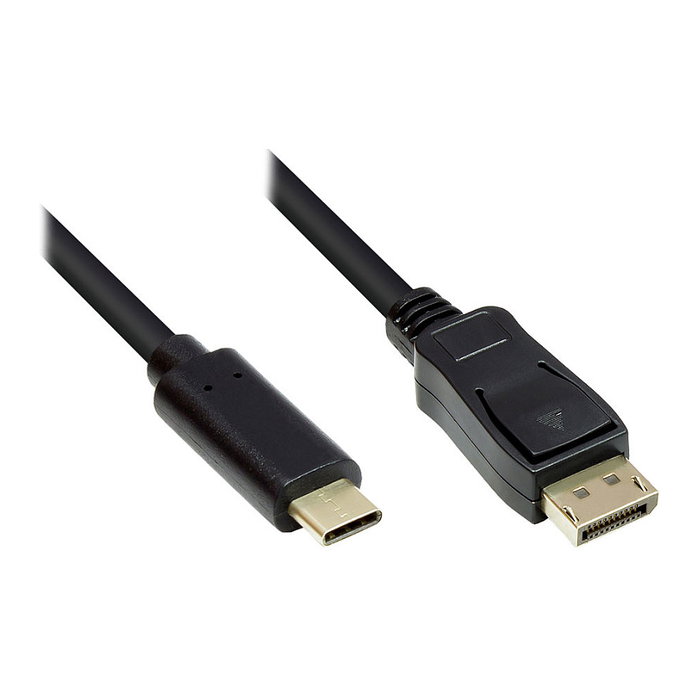 GoodConnections Adaptador de cable USB-C a DisplayPort 1.2, 10m, Negro GoodConnections Adaptador de cable USB-C a DisplayPort 1.2, 10m, Negro