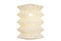 DKD Home Decor Lámpara de Techo de Ratán y Hierro Natural 40x40x54 cm