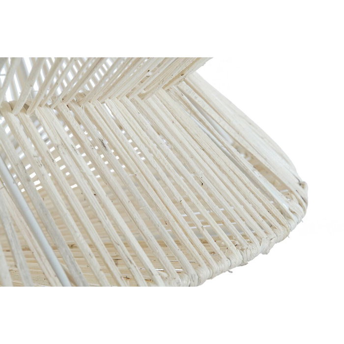 DKD Home Decor Lámpara de Techo de Ratán y Hierro Natural 40x40x54 cm