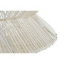 DKD Home Decor Lámpara de Techo de Ratán y Hierro Natural 40x40x54 cm