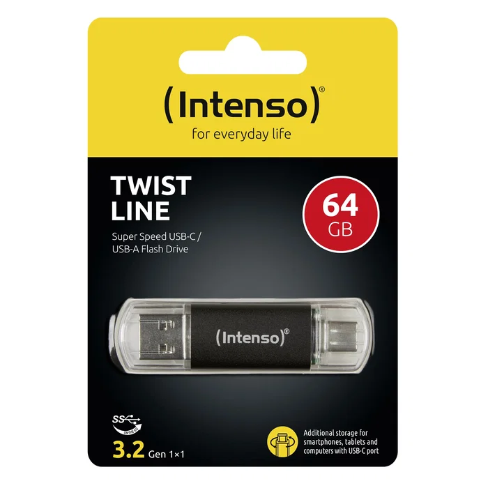 Intenso Twist Line 64 GB USB Type-A y USB Type-C