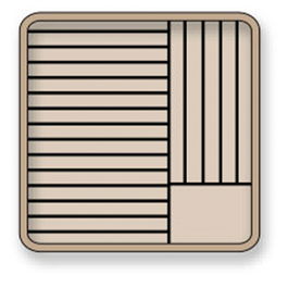 Vollrath Pujadas Cesta de Platos Estrecha TRAEX, Capacidad 20 Platos, Diámetro 27.3 cm, Dimensiones 50 x 50 x 28 cm