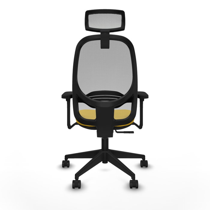 PIQUERAS Y CRESPO Silla de oficina Cilanco con mecanismo Sincro, Amarillo y Gris PIQUERAS Y CRESPO Silla de oficina Cilanco con mecanismo Sincro, Amarillo y Gris