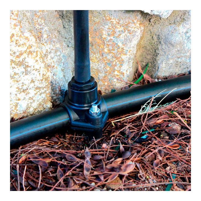 Blue Bird-Altadex Adaptador Macho para Tubo ø16 mm a Rosca ¾ Pulg de Polipropileno Negro con Tratamiento Anti UV