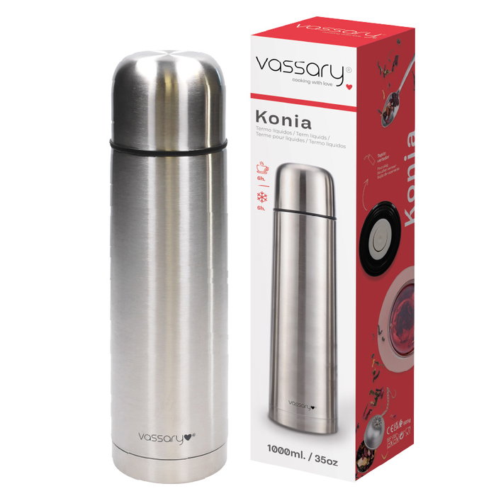 Vassary Termo de acero inoxidable Konia 1000ml