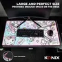 Konix Alfombrilla de Ratón para Juegos Hello Kitty XXL 90 x 46 cm Superficie Microfibra Antideslizante