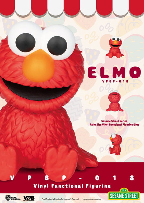 Sesame Street Vinyl huchas Elmo 12 cm