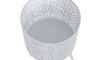 DKD Home Decor Set de 2 Maceteros de Hierro con Hojas, Blanco