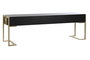 DKD Home Decor Mesa de Centro de Madera y Metal Negra con 3 Cajones