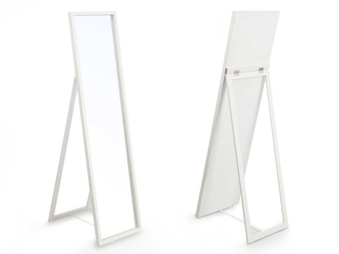 Giftdecor Espejo de Pie 30 x 120 cm Blanco (Set de 6)