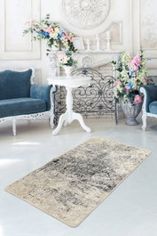 Conceptum Alfombra 80 x 120 cm, 100% Poliéster, Lavable a Máquina, Antideslizante, Suave y Duradera para Hogar
