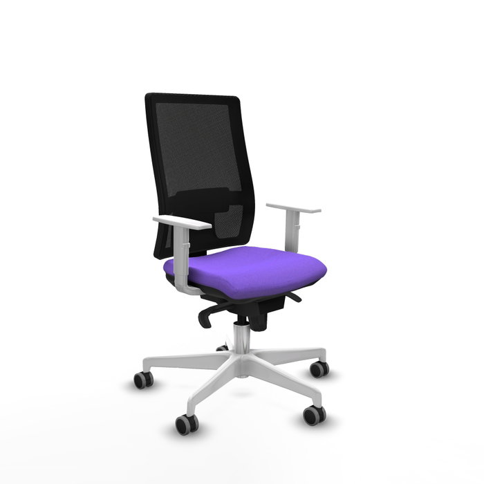 PIQUERAS Y CRESPO Silla de oficina Horna con mecanismo Sincro, Lila y Negro PIQUERAS Y CRESPO Silla de oficina Horna con mecanismo Sincro, Lila y Negro