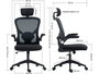 Sandberg ErgoFusion Gaming Chair Basic - Silla Gamer de Oficina con Respaldo de Malla Ergonómico y Soporte Lumbar Ajustable, Reposabrazos y Reposacabezas