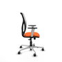 PIQUERAS Y CRESPO Silla de oficina Motilla Naranja y Blanco