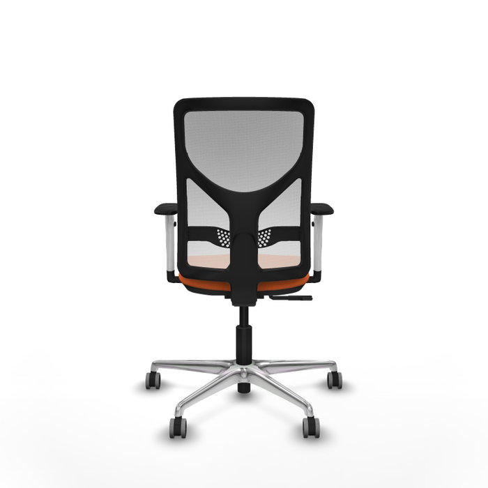 PIQUERAS Y CRESPO Silla de oficina Motilla Naranja y Blanco