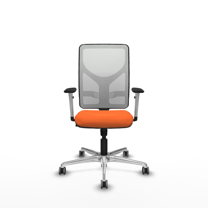 PIQUERAS Y CRESPO Silla de oficina Motilla Naranja y Blanco