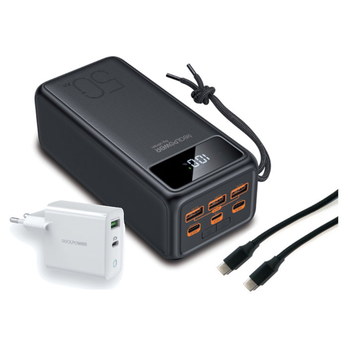 Realpower Powerbank PB-56000 Pro 56000 mAh 100W Type-C PD