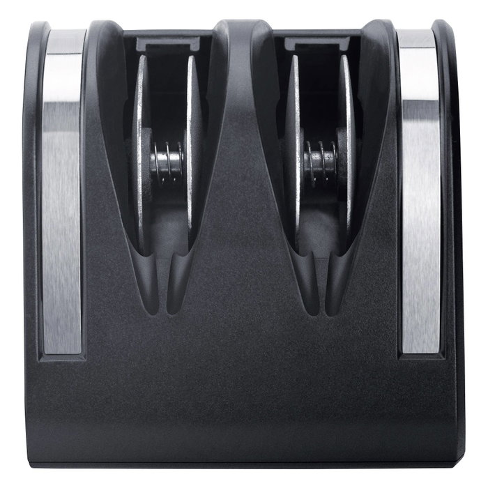 Steba KS 1 Afilador de cuchillos eléctrico con rectificado de 2 fases, Plata / Negro Steba KS 1 Afilador de cuchillos eléctrico con rectificado de 2 fases, Plata / Negro