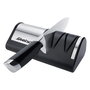 Steba KS 1 Afilador de cuchillos eléctrico con rectificado de 2 fases, Plata / Negro