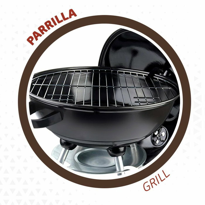 Color Baby Barbacoa de carbón redonda con tapa Aktive 46cm Color Baby Barbacoa de carbón redonda con tapa Aktive 46cm