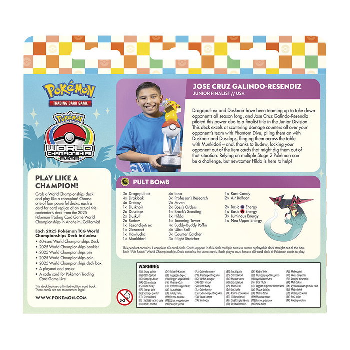 Pokémon TCG World Championship Decks 2025 Mazo Inglés 1