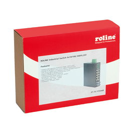 ROLINE Switch Industrial no gestionado con 6x RJ-45 y 2x ST