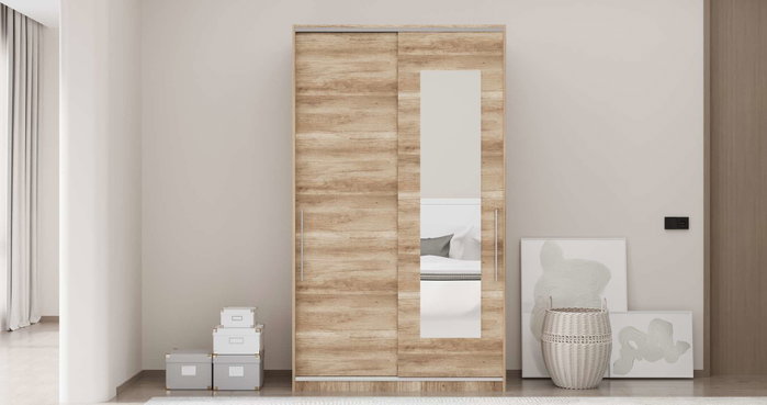 Hanah Home Armario Sonoma Tablero de Partículas Melaminado 16mm 120x207x52cm