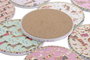 DKD Home Decor Posavasos de Dolomita Perrito Multicolor