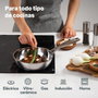 WECOOK Sartén Pro Acero Inox 26cm con Base Tricapa