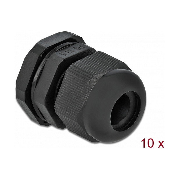 DeLOCK Prensacables PG13,5 Negro, Pack de 10 unidades DeLOCK Prensacables PG13,5 Negro, Pack de 10 unidades