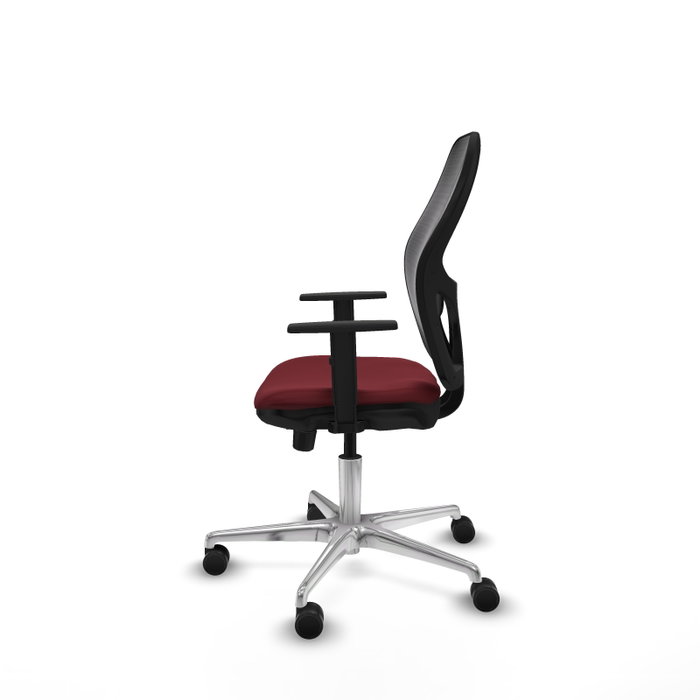 PIQUERAS Y CRESPO Silla de oficina Jorquera Sincro/Traslack Granate y Negro