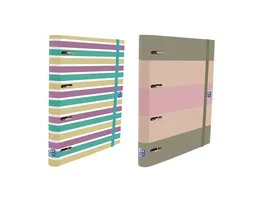 Oxford Carpeta 4 Anillas Europeanbinder Tapa Extradura Din A4+ con 120 Hojas Horizontal