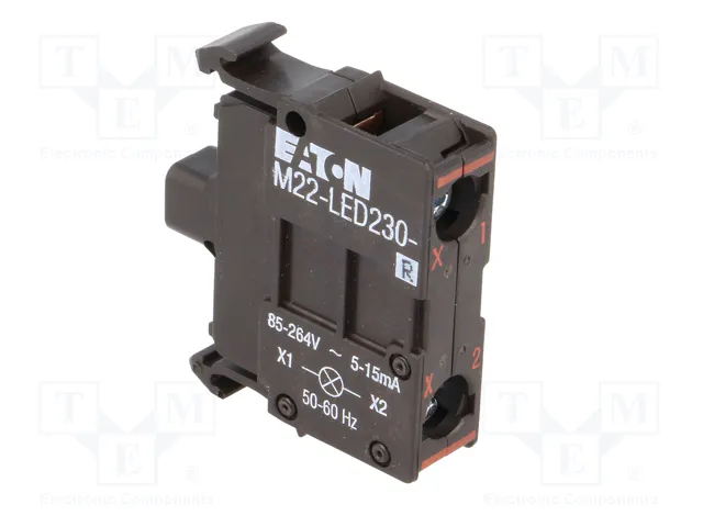Eaton M22-LED230-R Elemento LED Negro 85-264VAC Eaton M22-LED230-R Elemento LED Negro 85-264VAC