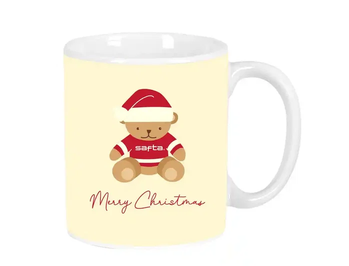 Safta Taza Grande Osito Beige Felices Fiestas Safta Taza Grande Osito Beige Felices Fiestas