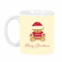 Safta Taza Grande Osito Beige Felices Fiestas