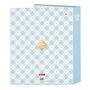 Carpeta de anillas Glow Lab Cisnes Azul A4 27 x 33 x 6 cm