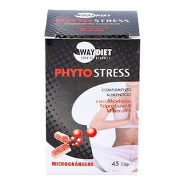 WAYDIET NATURAL PRODUCTS Phytostress 45 Cápsulas - Complemento con Rhodiola y Triptófano para el Estrés