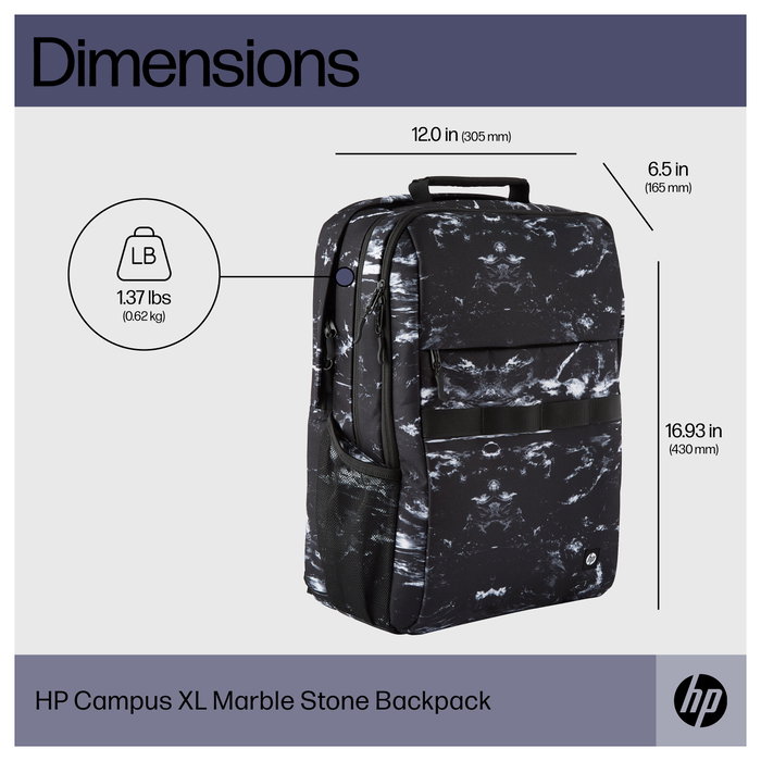 HP Campus XL Marble Stone Backpack HP Campus XL Marble Stone Backpack