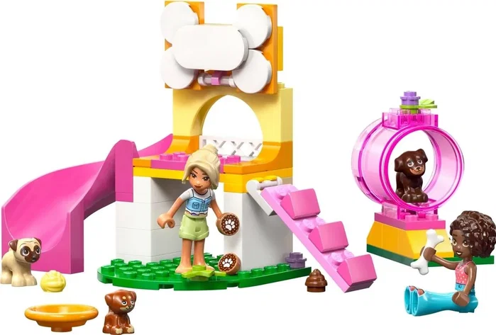 LEGO Friends Parque de Aventuras para Cachorros 42665 con tobogán y figuras de perros de regalo LEGO Friends Parque de Aventuras para Cachorros 42665 con tobogán y figuras de perros de regalo