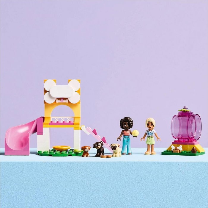 LEGO Friends Parque de Aventuras para Cachorros 42665 con tobogán y figuras de perros de regalo LEGO Friends Parque de Aventuras para Cachorros 42665 con tobogán y figuras de perros de regalo