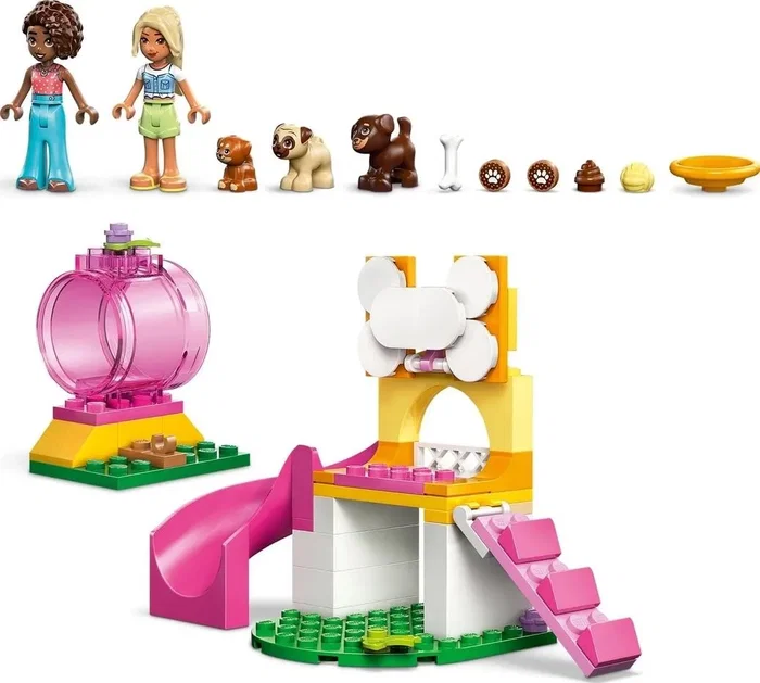 LEGO Friends Parque de Aventuras para Cachorros 42665 con tobogán y figuras de perros de regalo LEGO Friends Parque de Aventuras para Cachorros 42665 con tobogán y figuras de perros de regalo